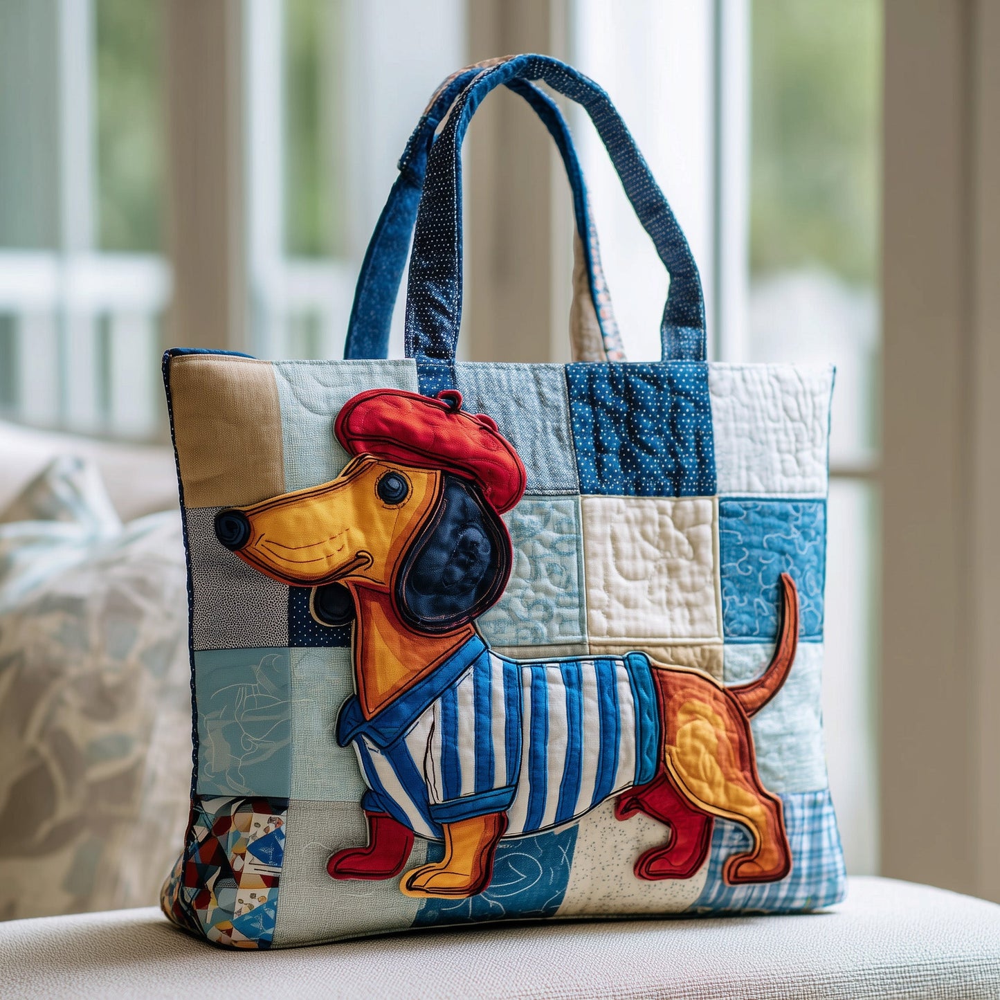 Dachshund Quilted Tote Bag GFTOTL4555