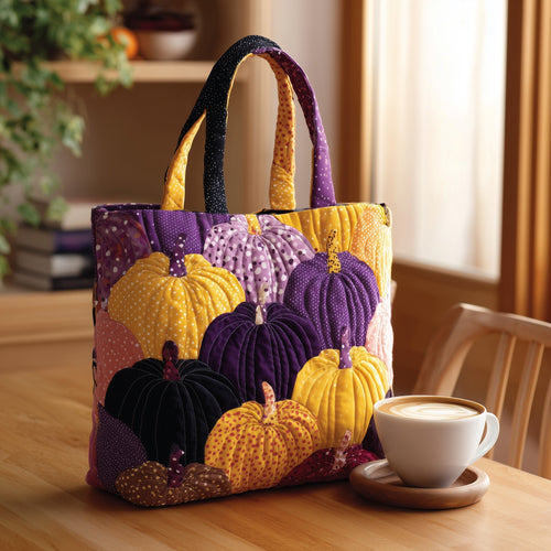 Pumpkin Spice Quilted Tote Bag GFTOTL4565