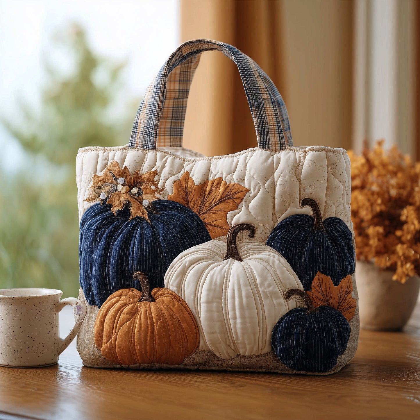Pumpkin Spice Quilted Tote Bag GFTOTL4567