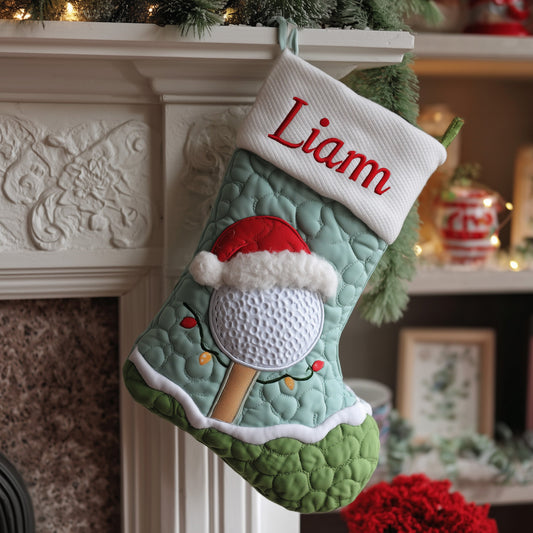 Festive Fairway QTCUZ Quilted Christmas Stocking GFTOTL4576