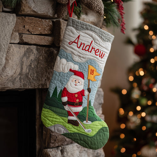 Festive Fairway QTCUZ Quilted Christmas Stocking GFTOTL4581