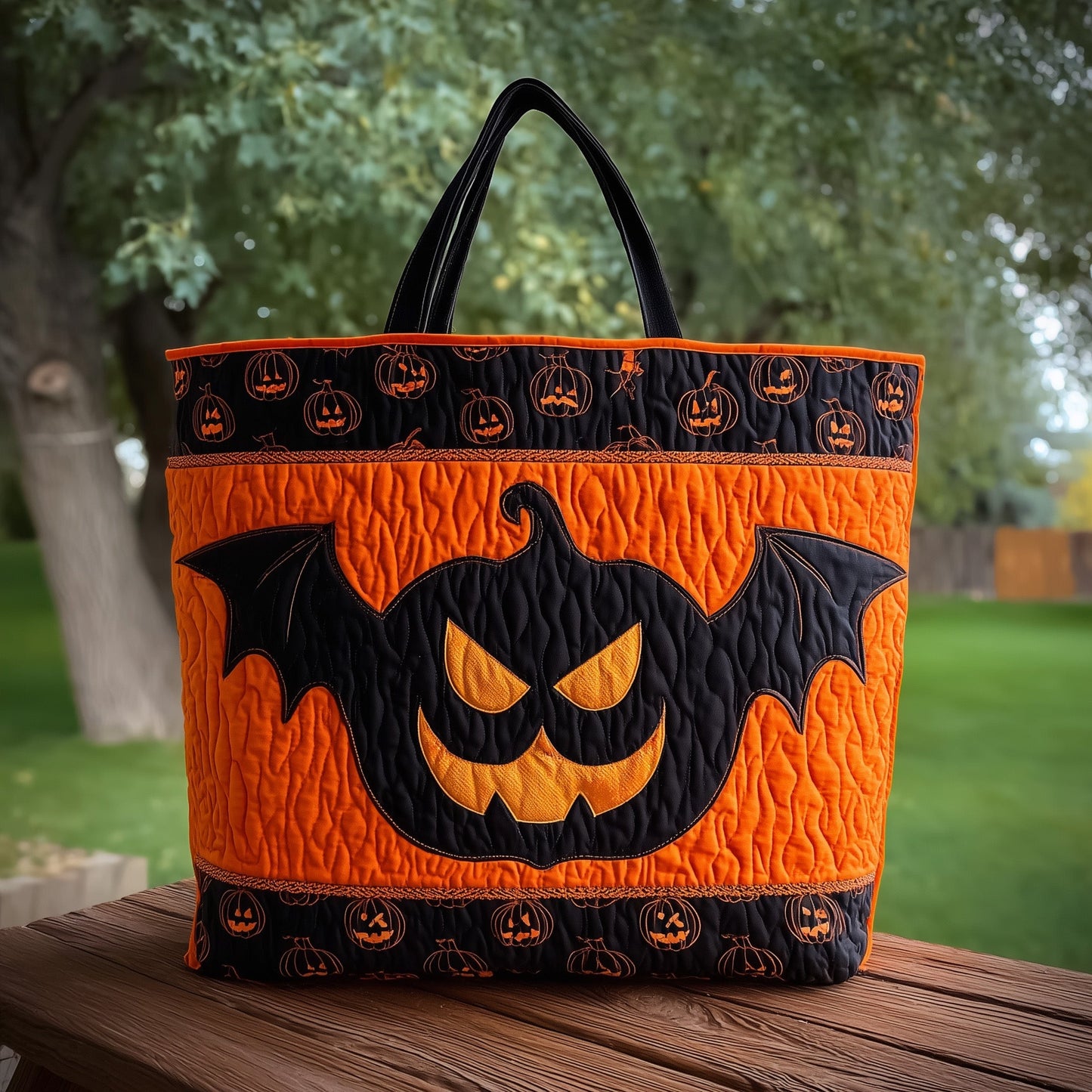 Rule the Moon Night Quilted Tote Bag GFTOTL4592