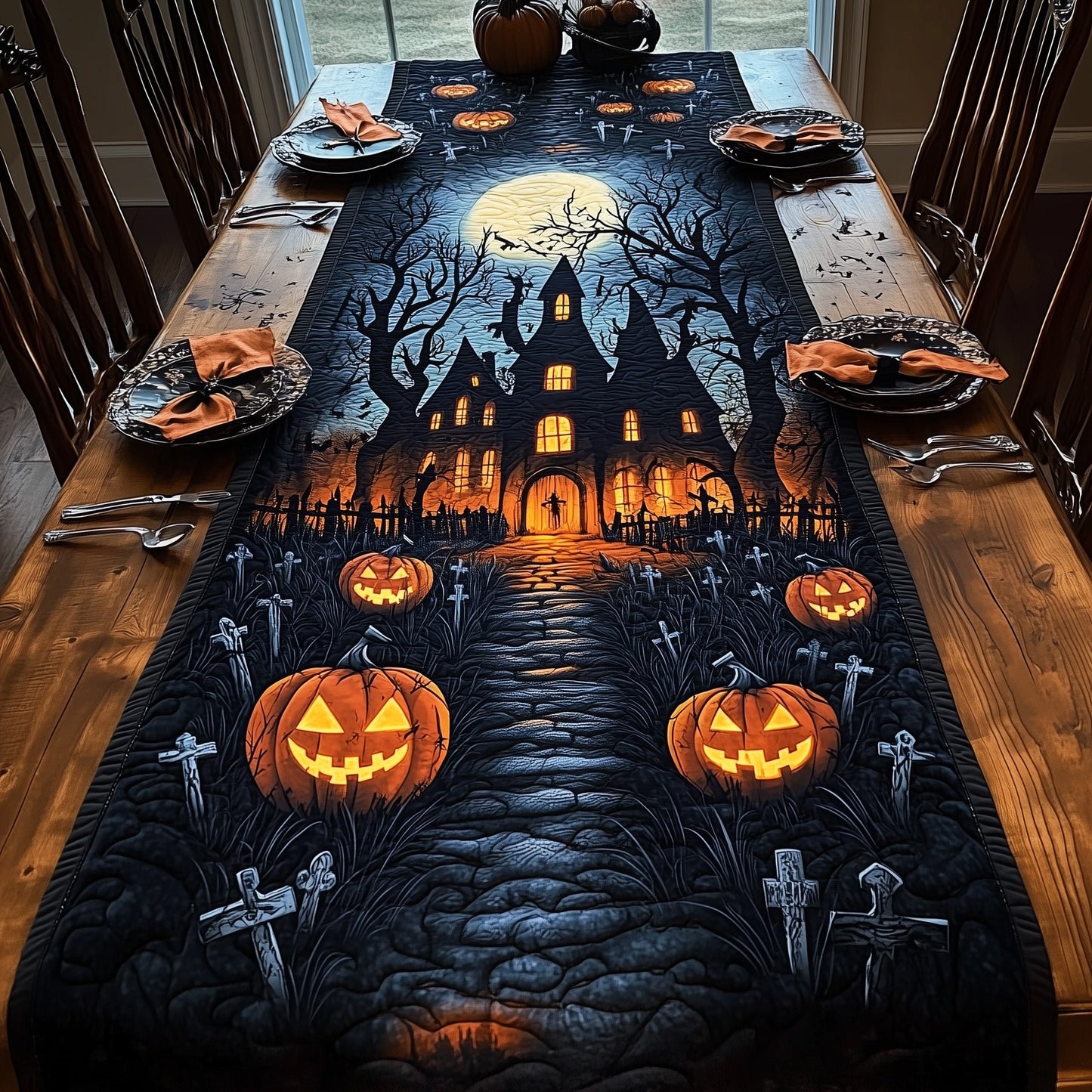 Hexed Homestead Quilted Table Runner GFTOTL4643