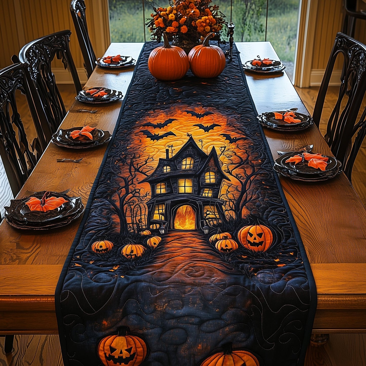 Hexed Homestead Quilted Table Runner GFTOTL4645