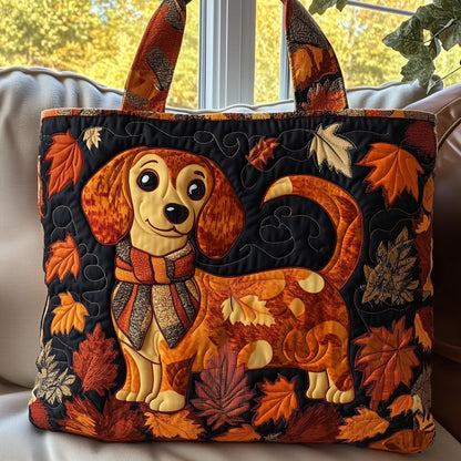 Cozy Dachshund Quilted Tote Bag GFTOTL4656