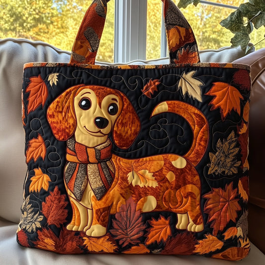 Cozy Dachshund Quilted Tote Bag GFTOTL4656