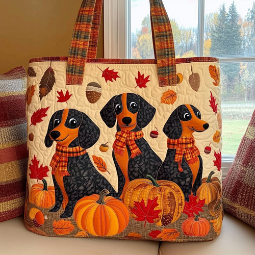 Cozy Dachshund Quilted Tote Bag GFTOTL4657
