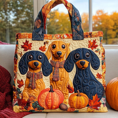 Cozy Dachshund Quilted Tote Bag GFTOTL4658