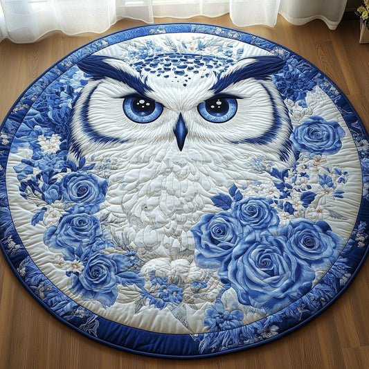 Mystic Night Owl Quilted Round Mat GFTOTL4660