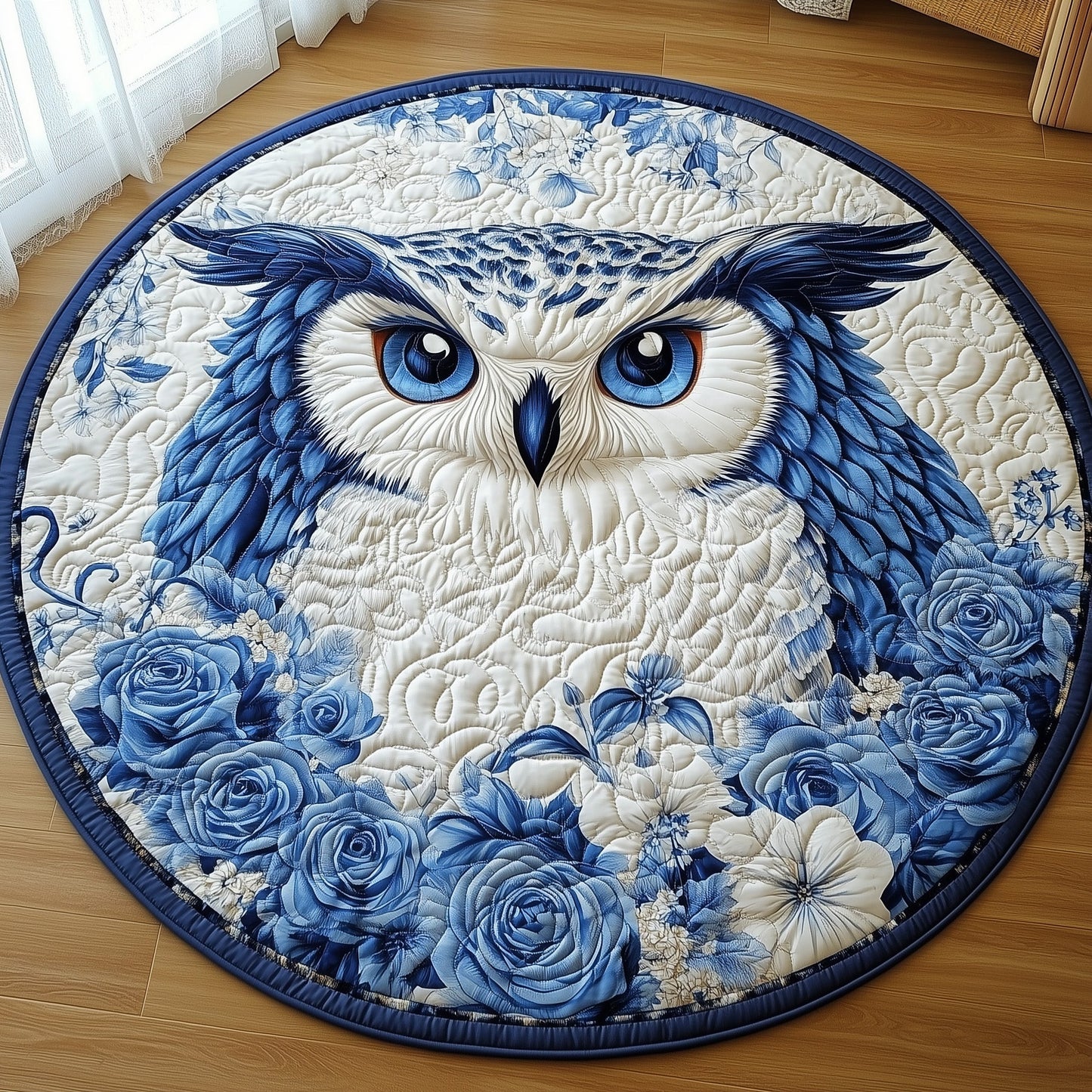 Mystic Night Owl Quilted Round Mat GFTOTL4661