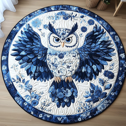 Mystic Night Owl Quilted Round Mat GFTOTL4665