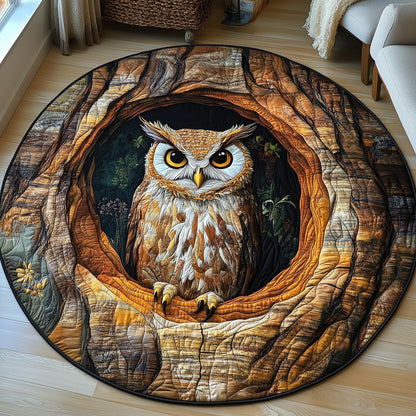The Hollow Owl Quilted Round Mat GFTOTL4677
