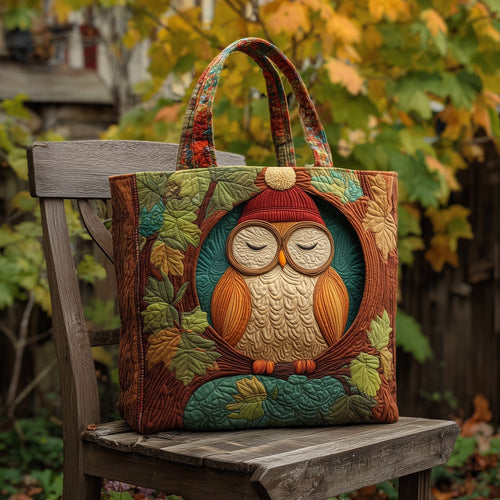 Woodland Owl Quilted Tote Bag GFTOTL4679