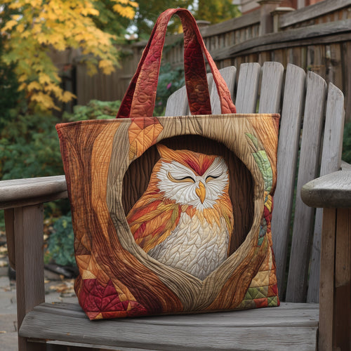 Woodland Owl Quilted Tote Bag GFTOTL4681