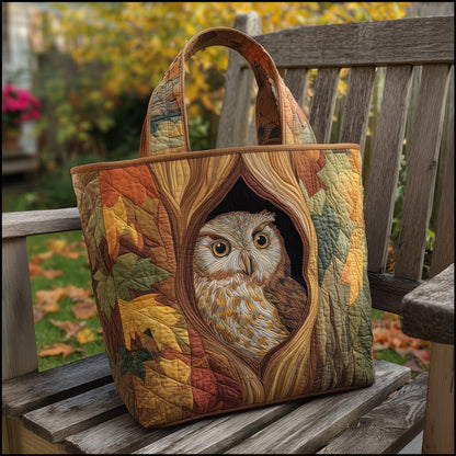Woodland Owl Quilted Tote Bag GFTOTL4683
