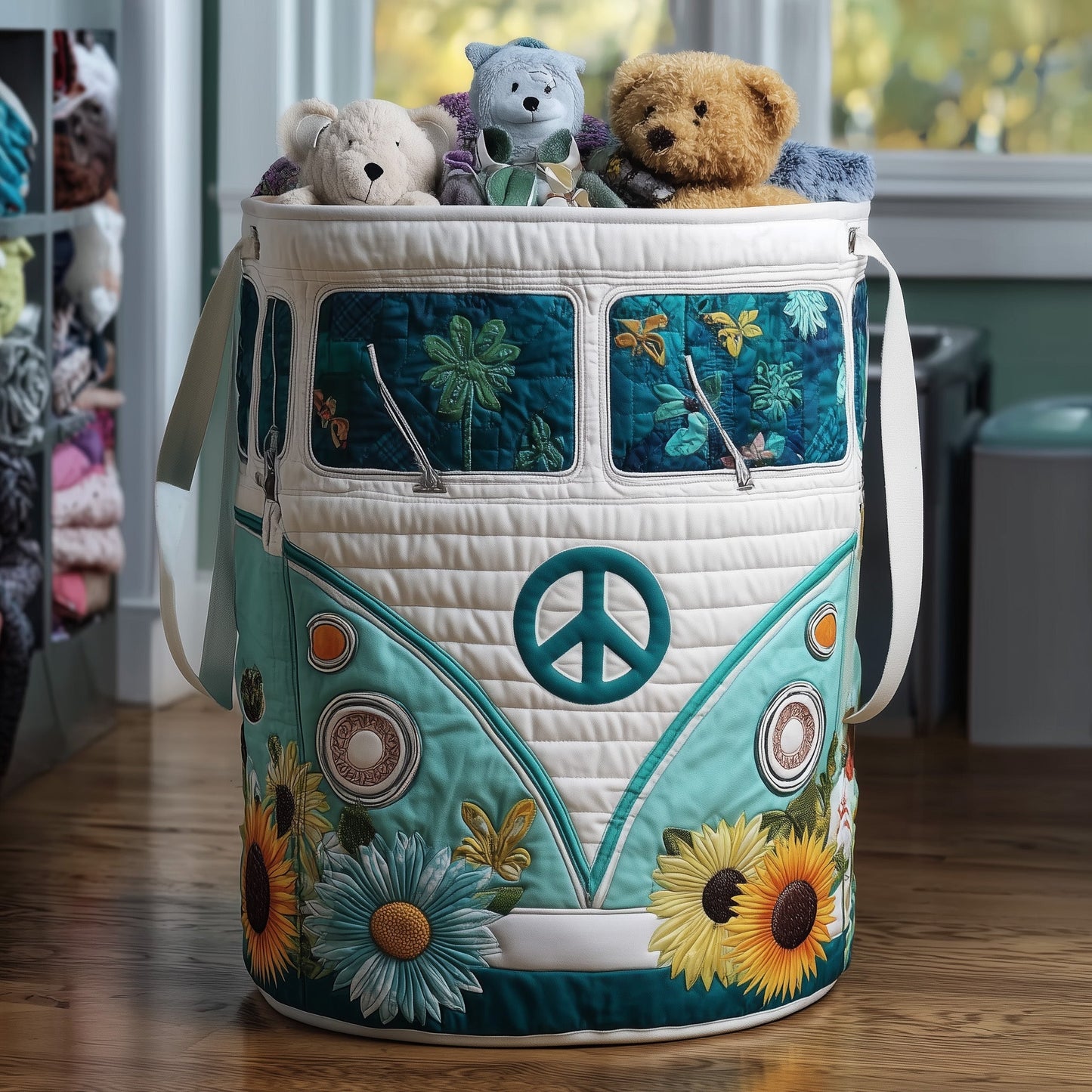 Hippie Van Quilted Laundry Basket GFTOTL4692