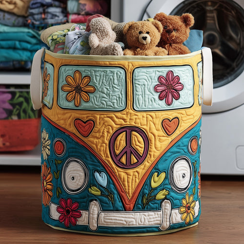 Hippie Van Quilted Laundry Basket GFTOTL4695