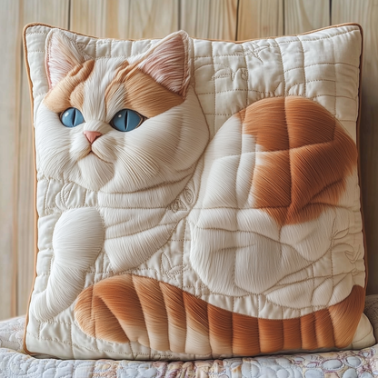 Cute Meow Quilted Pillow Case GFTOTL470
