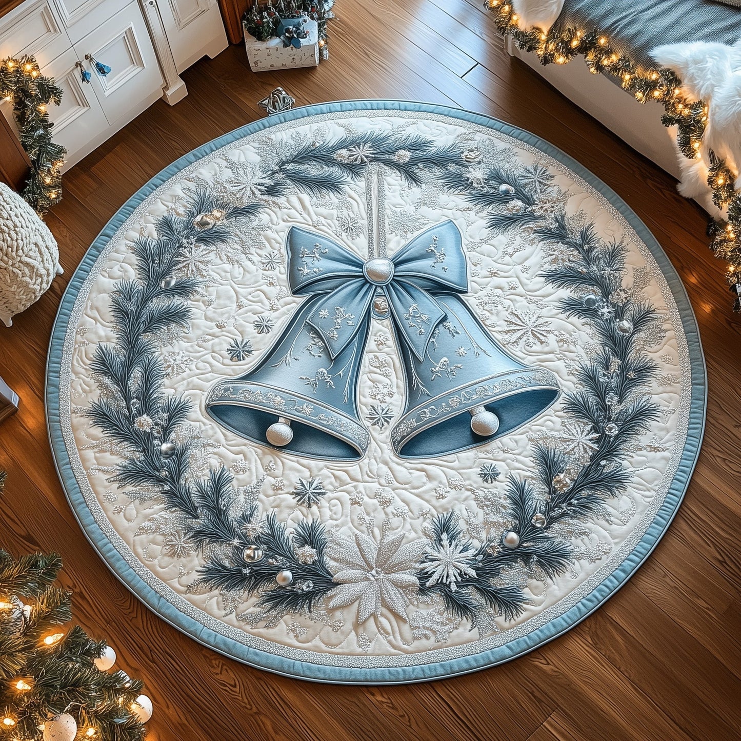 Bell in Blue Quilted Round Mat GFTOTL4733