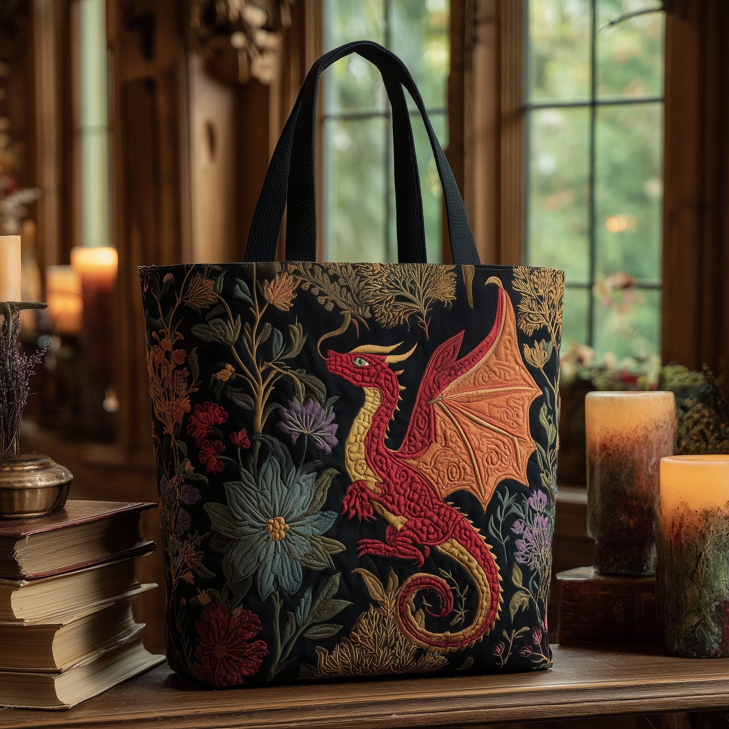 Magical Forestcore Quilted Tote Bag GFTOTL4739