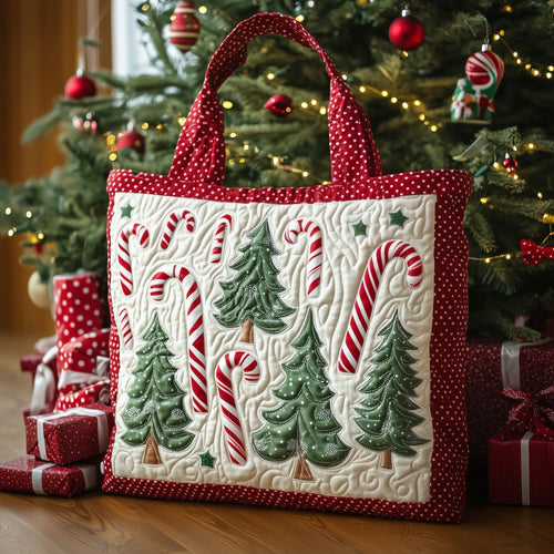 Candy Cane Quilted Tote Bag GFTOTL4751