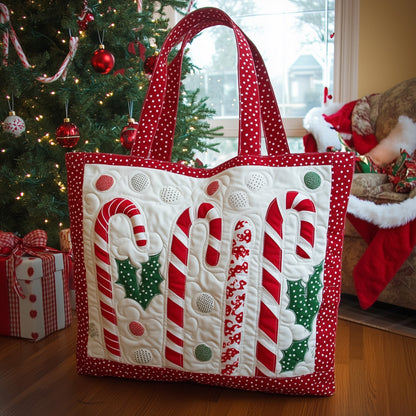 Candy Cane Quilted Tote Bag GFTOTL4753