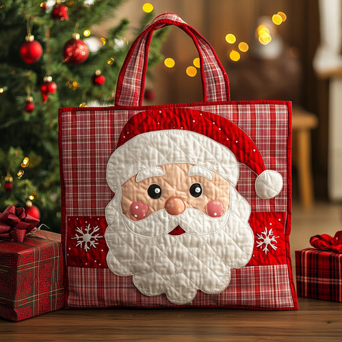 Retro Santa Quilted Tote Bag GFTOTL4754