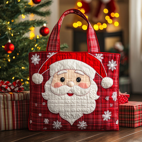 Retro Santa Quilted Tote Bag GFTOTL4755