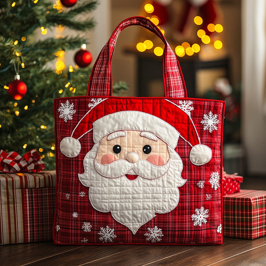 Retro Santa Quilted Tote Bag GFTOTL4755