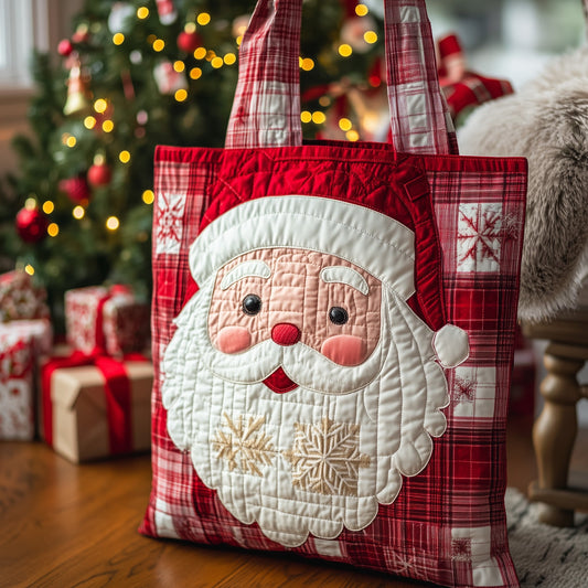 Retro Santa Quilted Tote Bag GFTOTL4757