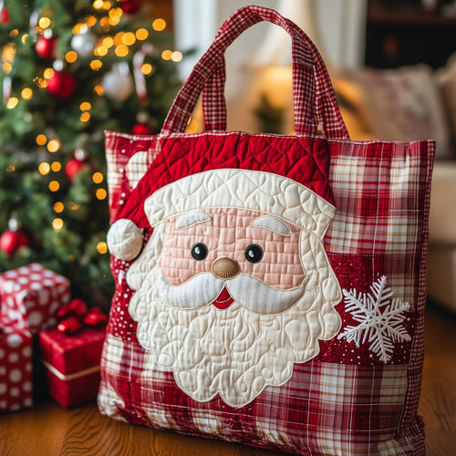 Retro Santa Quilted Tote Bag GFTOTL4758