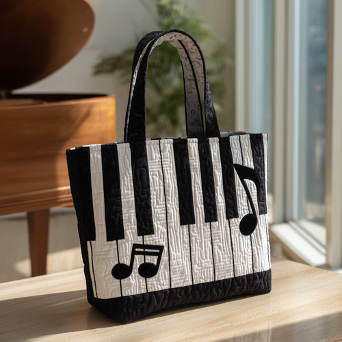 Elegant Piano Quilted Tote Bag GFTOTL4767