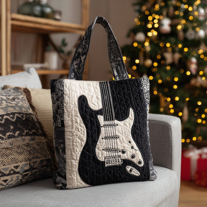 Elegant Guitar Quilted Tote Bag GFTOTL4768