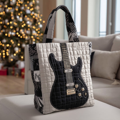 Elegant Guitar Quilted Tote Bag GFTOTL4770