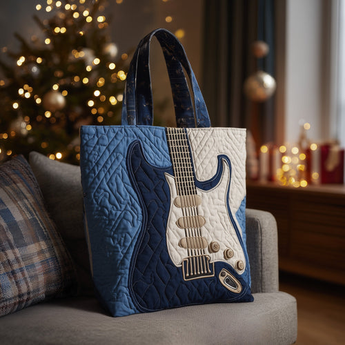 Elegant Guitar Quilted Tote Bag GFTOTL4771