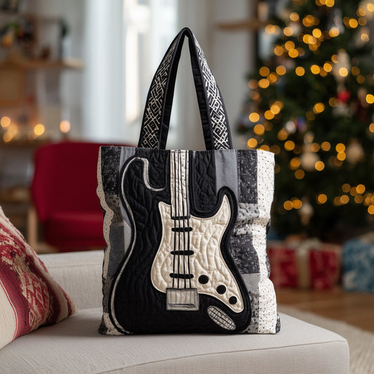 Elegant Guitar Quilted Tote Bag GFTOTL4772