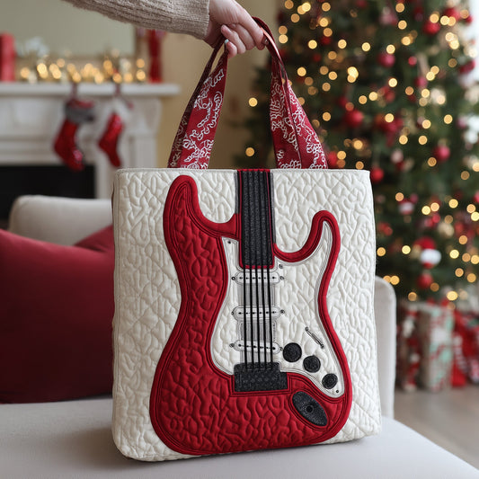 Elegant Guitar Quilted Tote Bag GFTOTL4774