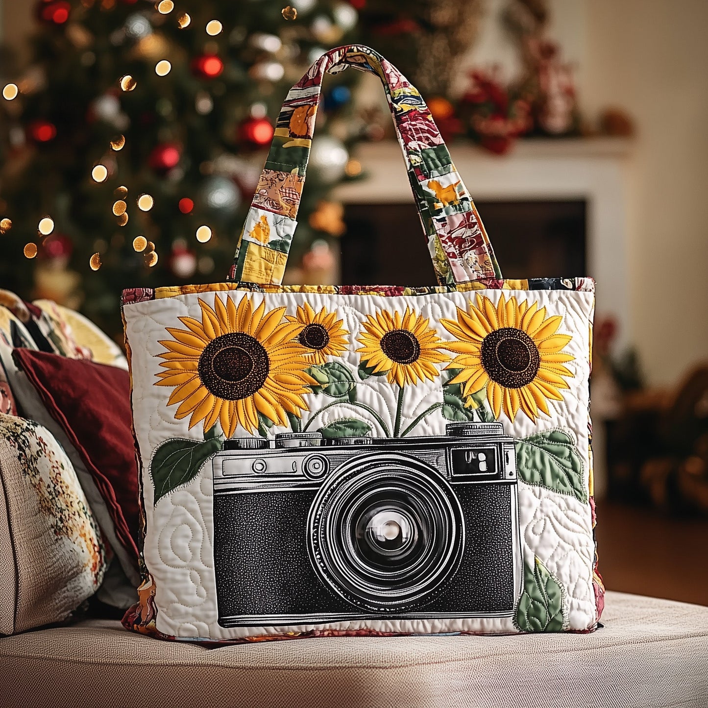 Elegant View of Life Quilted Tote Bag GFTOTL4781