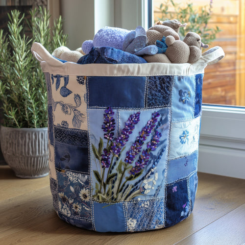 Upcycle Heritage Quilted Laundry Basket GFTOTL4823