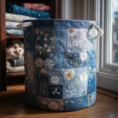 Upcycle Heritage Quilted Laundry Basket GFTOTL4824