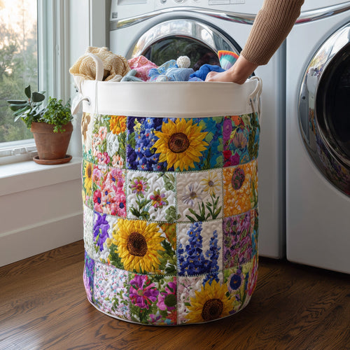 Blooming Heritage Quilted Laundry Basket GFTOTL4828