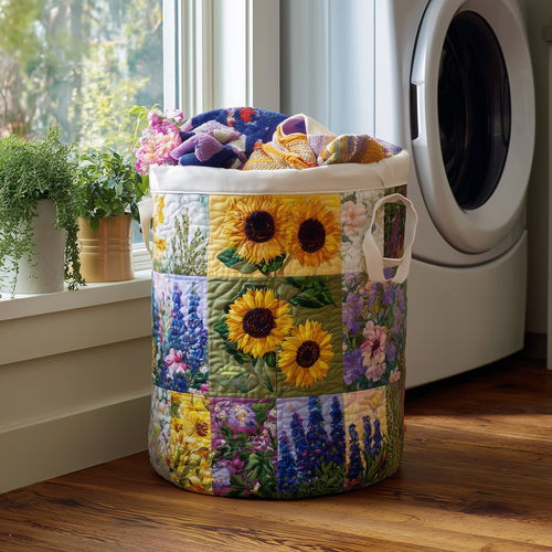 Blooming Heritage Quilted Laundry Basket GFTOTL4830