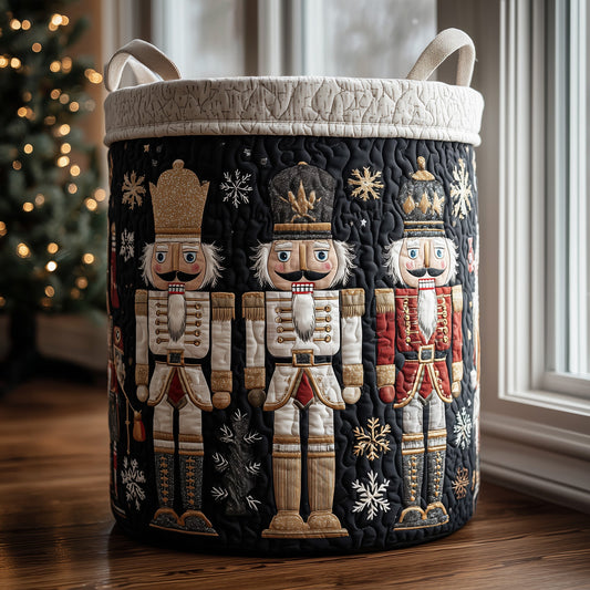 Nutcracker Spirit Quilted Laundry Basket GFTOTL4835