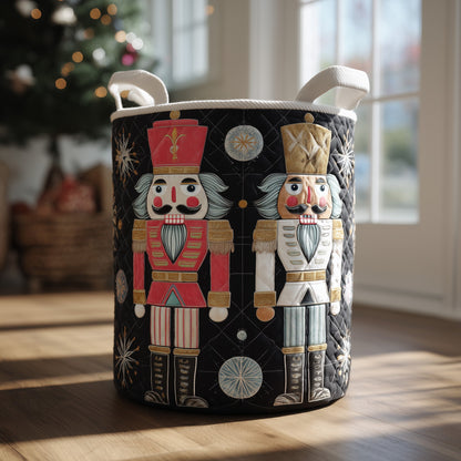 Nutcracker Spirit Quilted Laundry Basket GFTOTL4837