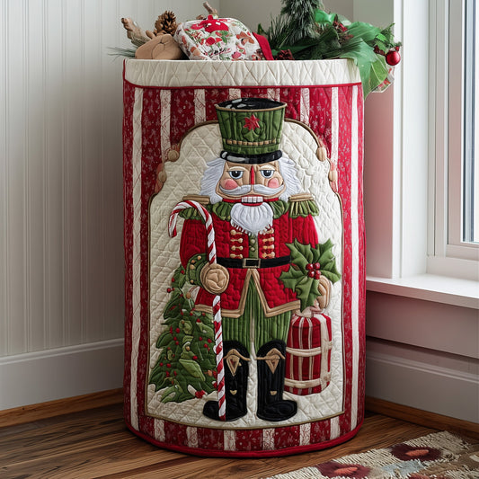 Nutcracker Spirit Quilted Laundry Basket GFTOTL4845