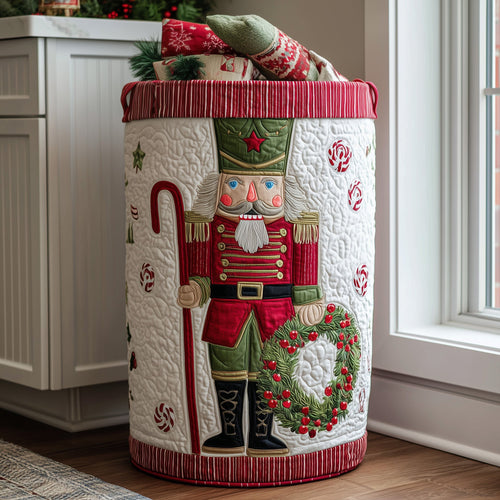 Nutcracker Spirit Quilted Laundry Basket GFTOTL4847