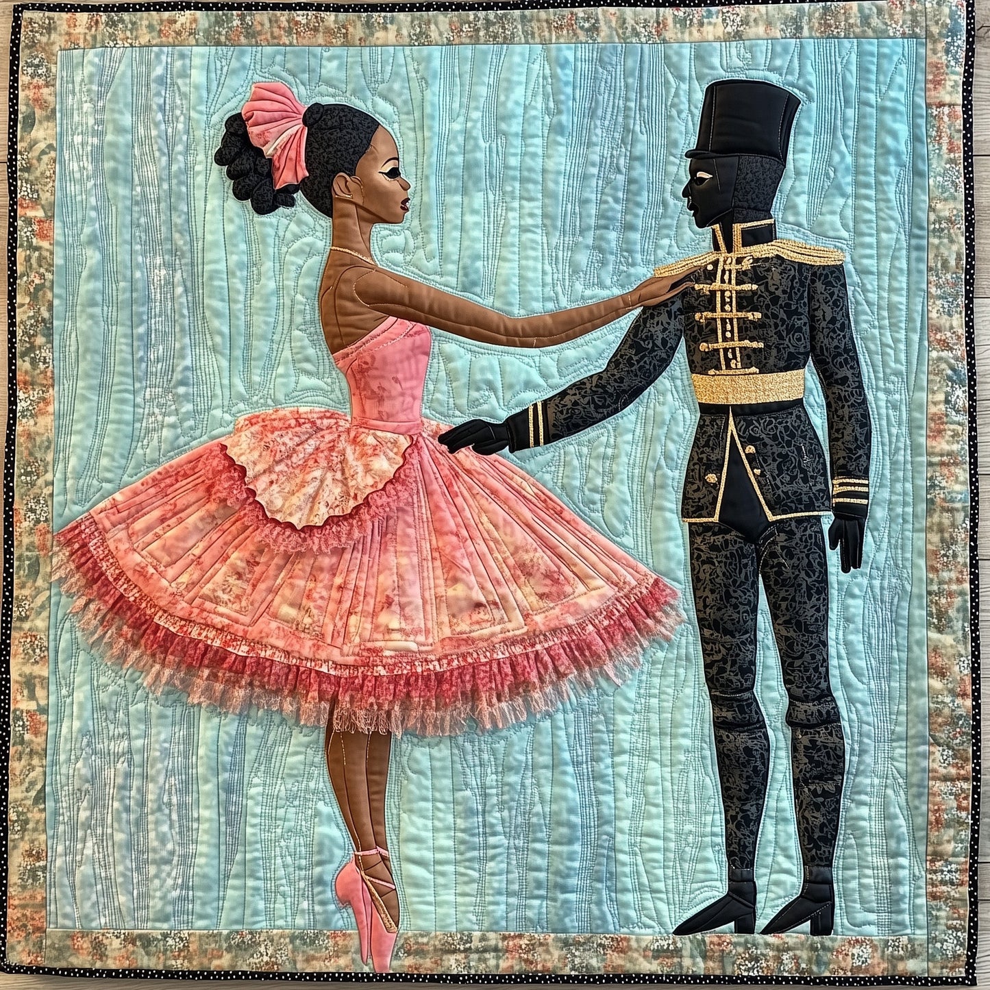 Nutcracker Roots Quilted Table Topper GFTOTL4851