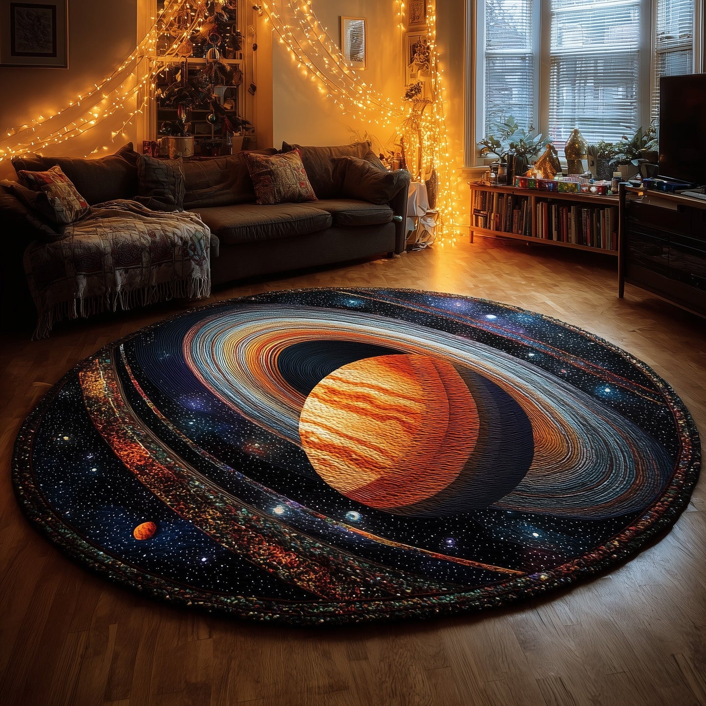 Mystic Nebula Quilted Round Mat GFTOTL4926