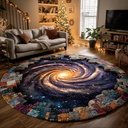 Mystic Nebula Quilted Round Mat GFTOTL4929