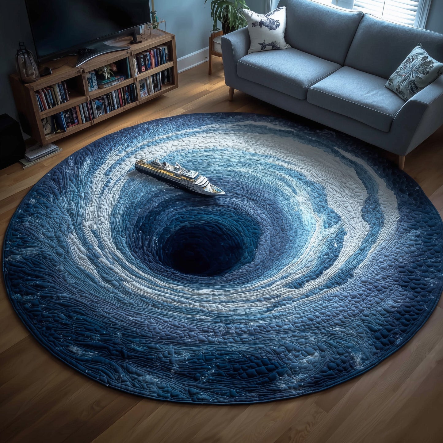 Ocean Hole Quilted Round Mat GFTOTL4930